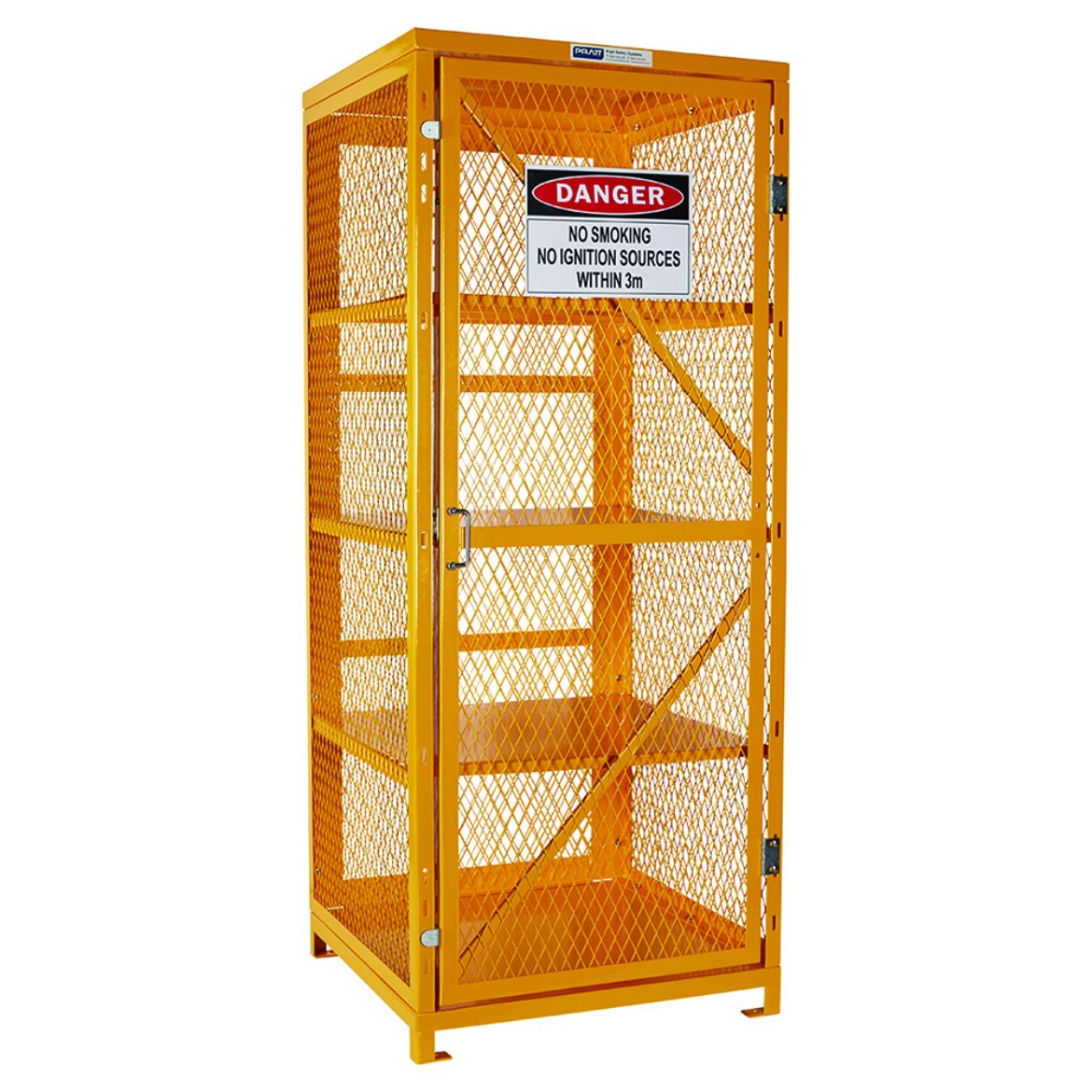 Picture of PRATT AEROSOL CAGE 4 STORAGE LEVELS UP TO 400 CANS. FLAT PACKED