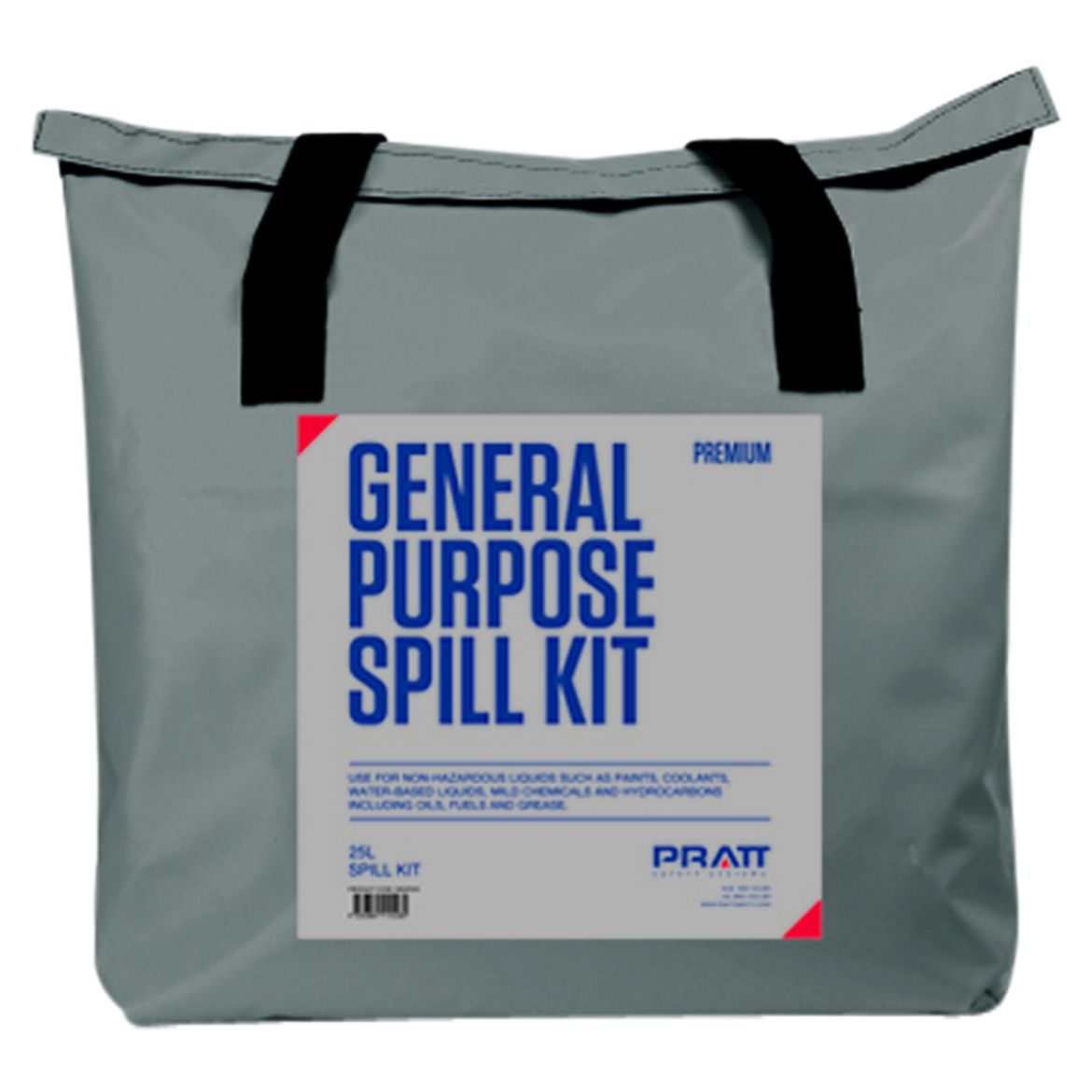 Picture of PRATT GREY GENERAL PURPOSE PVC SPILL KIT BAG ONLY - 25LTR