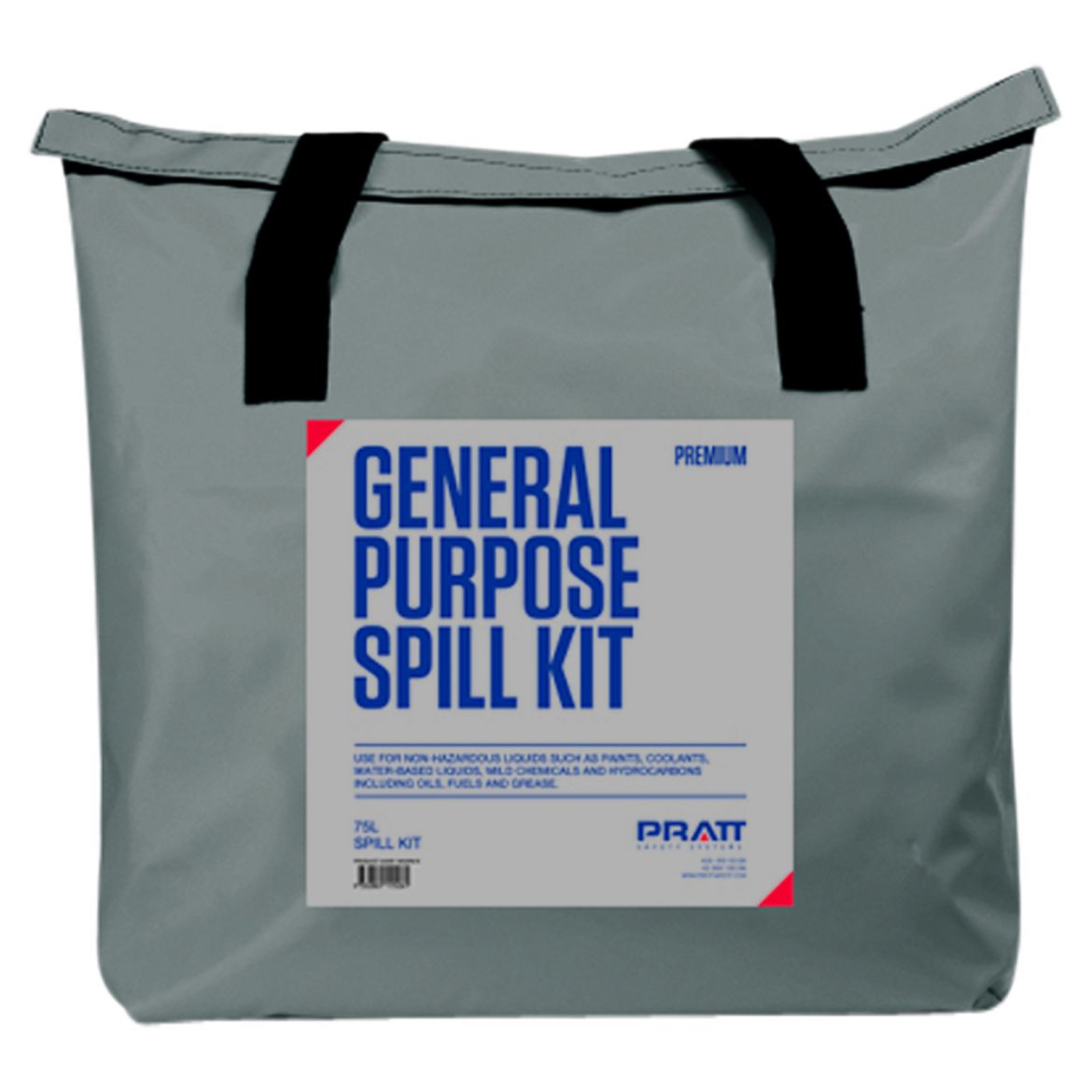 Picture of PRATT GREY GENERAL PURPOSE PVC SPILL KIT BAG ONLY - 75LTR