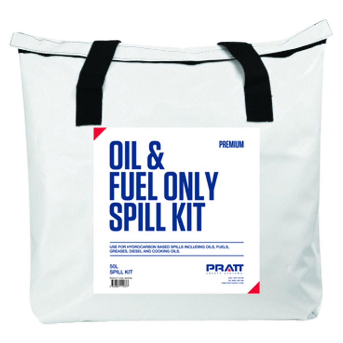 Picture of PRATT WHITE OIL AND FUEL PVC SPILL KIT BAG ONLY - 50LTR