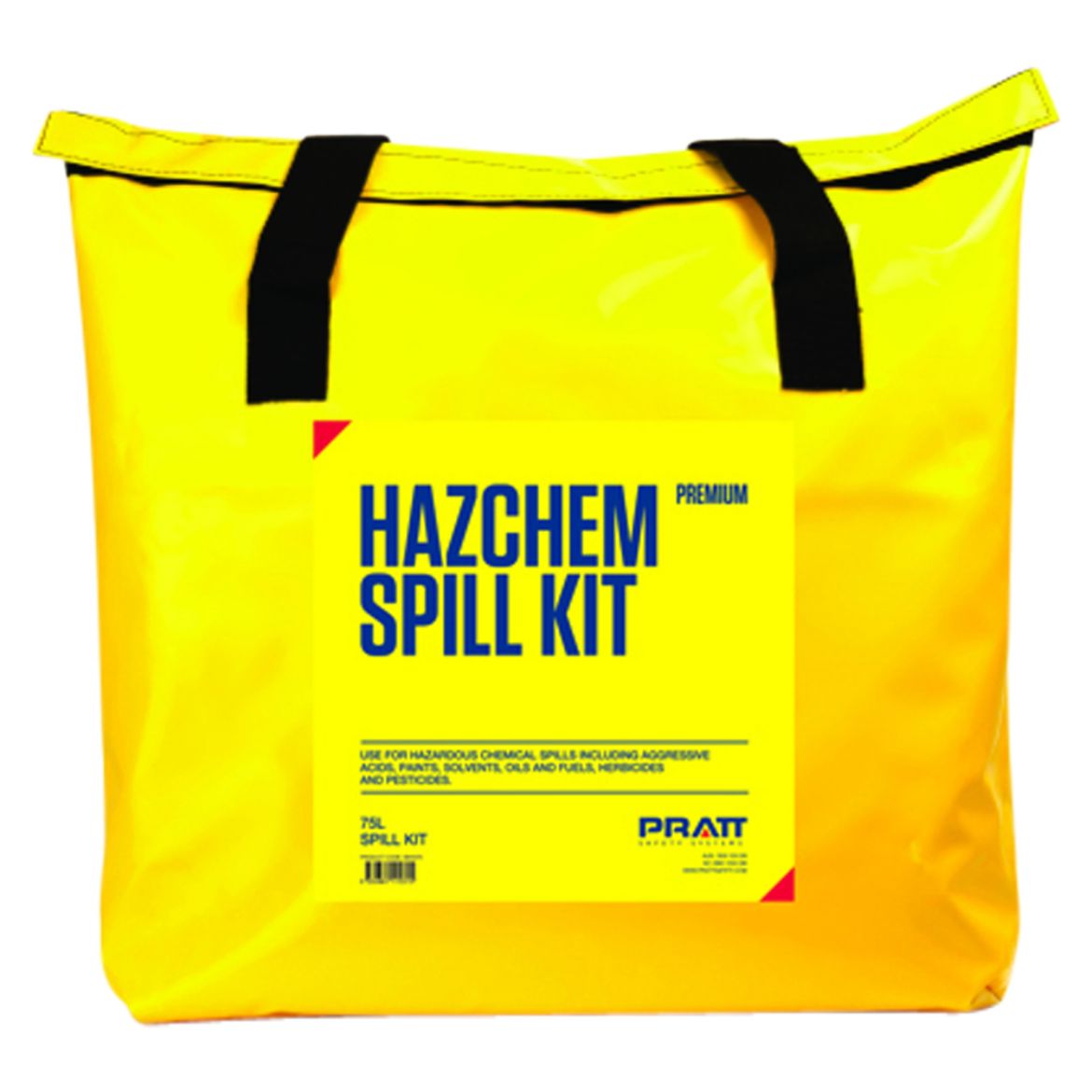 Picture of PRATT YELLOW HAZCHEM PVC SPILL KIT BAG ONLY - 75LTR