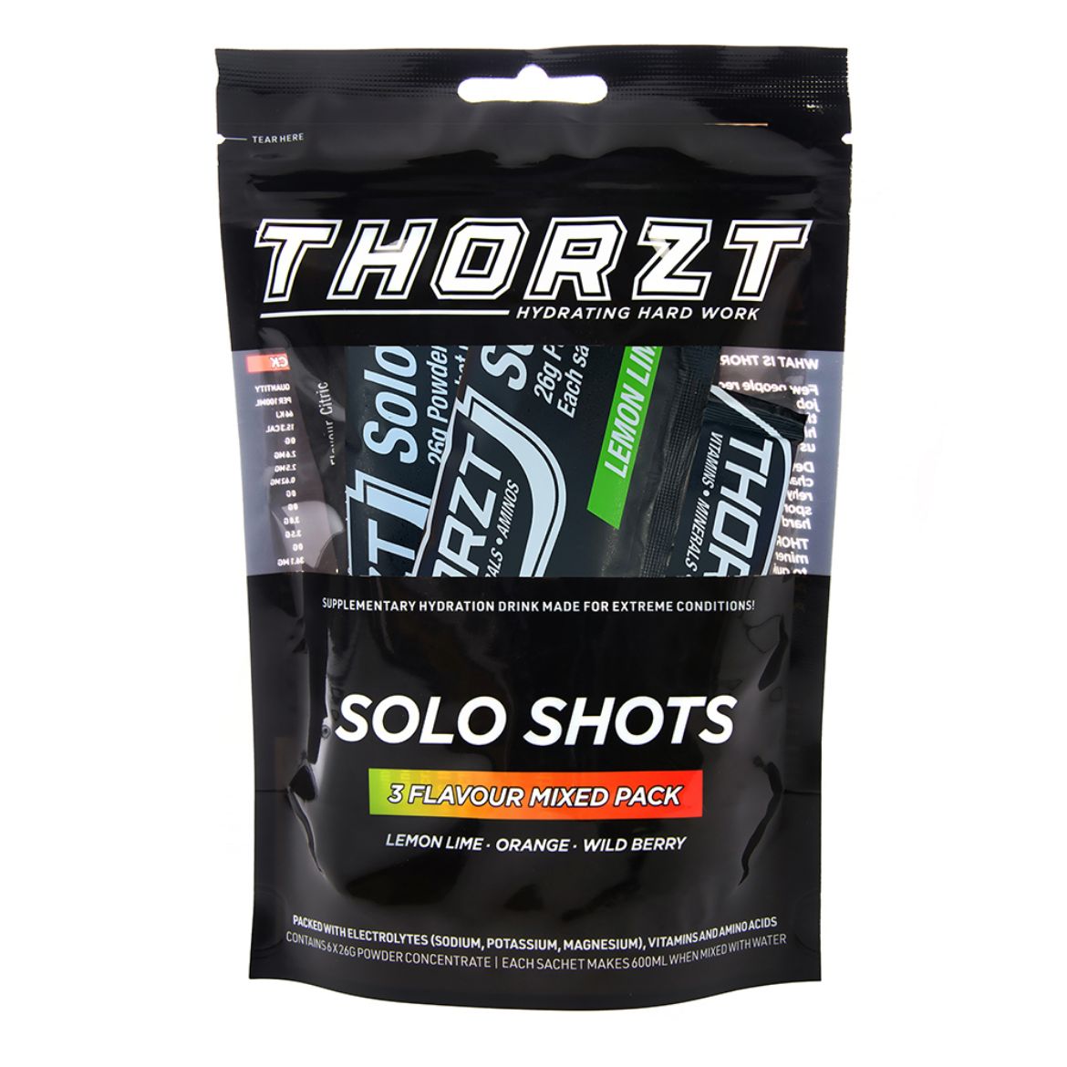Picture of THORZT LOW GI SOLO SHOT MIXED PACK 26g