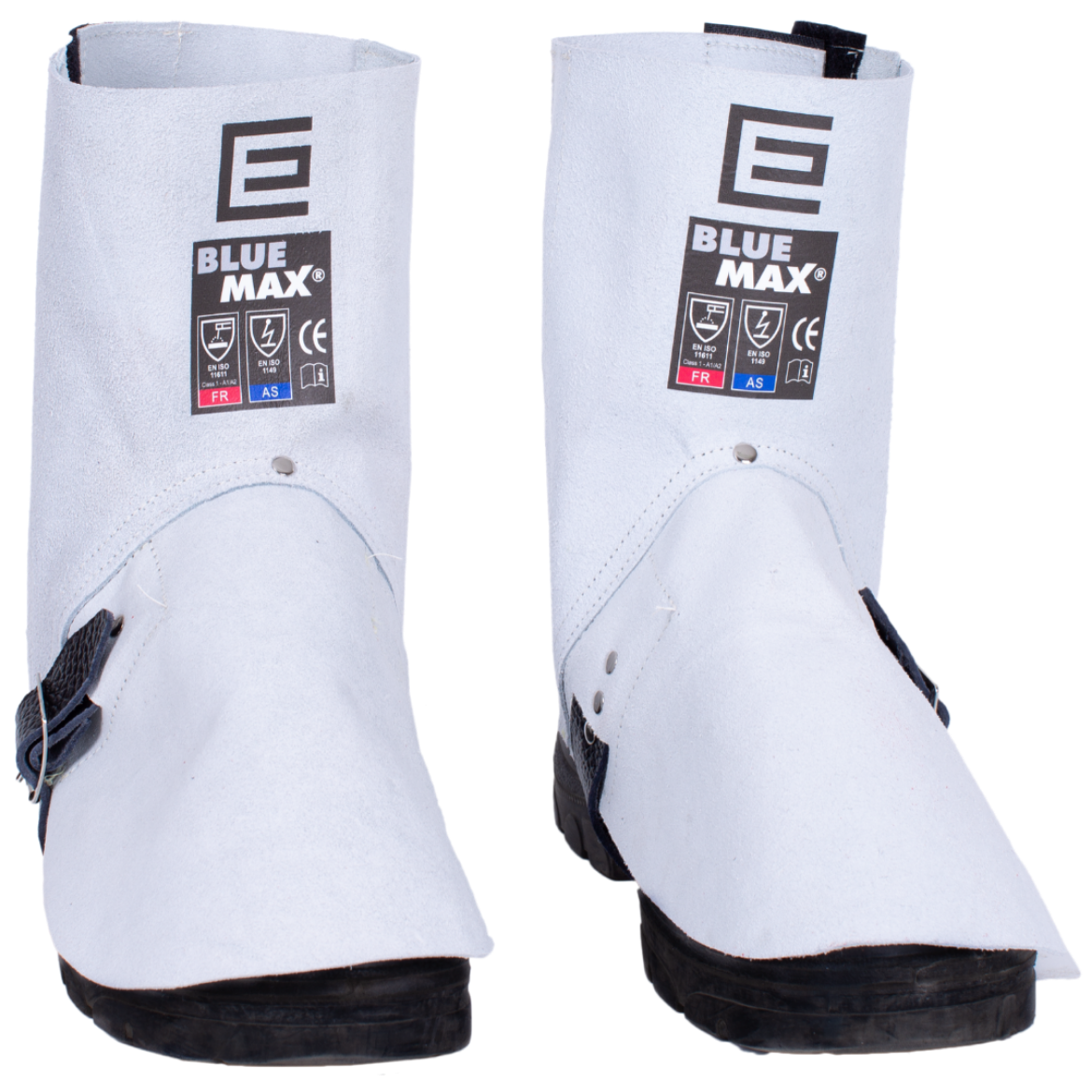 Picture of Blue Max Chrome Leather Welding Spats - Hook & Loop Closure