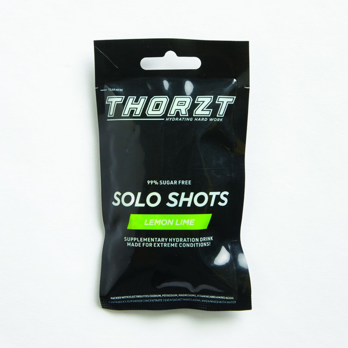 Picture of THORZT FIVE PACK SUGAR FREE SOLO SHOT LEMON LIME - 5 SACHETS