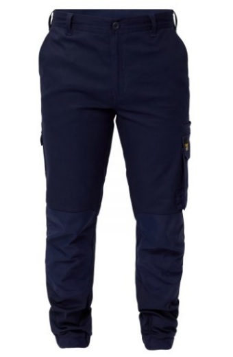 Picture of WORKCRAFT STRETCH CARGO PANTS WITH ELASTICISED HEM