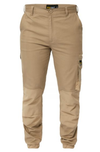 Picture of WORKCRAFT STRETCH CARGO PANTS WITH ELASTICISED HEM