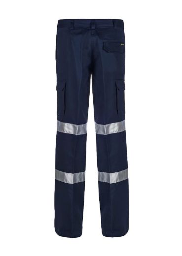 Picture of WorkCraft LADIES REFLECTIVE MID WEIGHT CARGO COTTON DRILL TROUSER