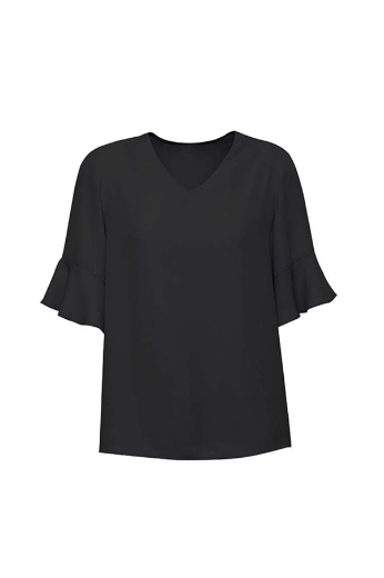 Picture of Womens Aria Fluted Sleeve Blouse