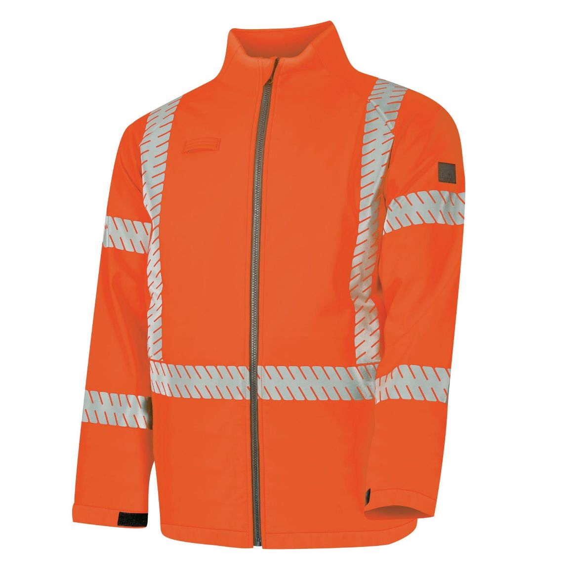 Picture of BOOL Hi-Vis FR Softshell Jacket with Segmented FR Tape - Orange X Back