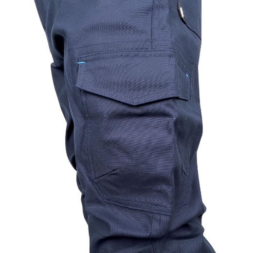 Picture of TRu Workwear Womens Midweight Cotton Stretch Cargo Trousers With Biomotion Reflective Tape