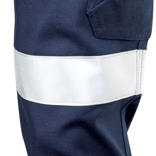 Picture of TRu Workwear Womens Midweight Cotton Stretch Cargo Trousers With Biomotion Reflective Tape