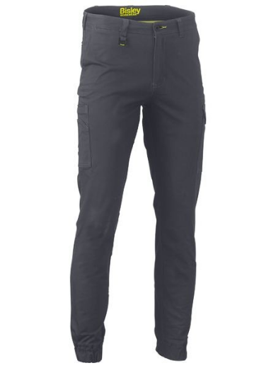 Picture of Stretch Cotton Drill Cargo Cuffed Pants