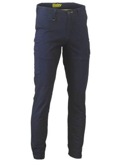Picture of Stretch Cotton Drill Cargo Cuffed Pants