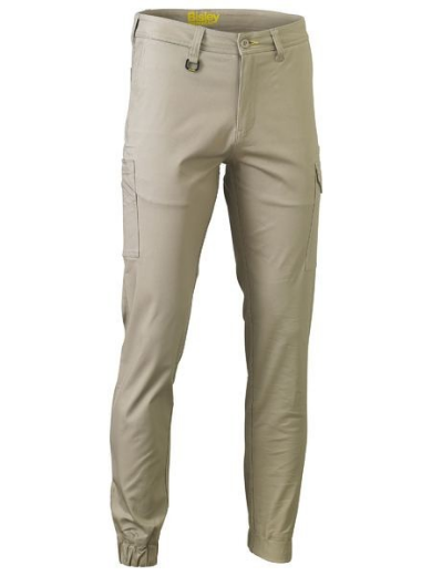 Picture of Stretch Cotton Drill Cargo Cuffed Pants