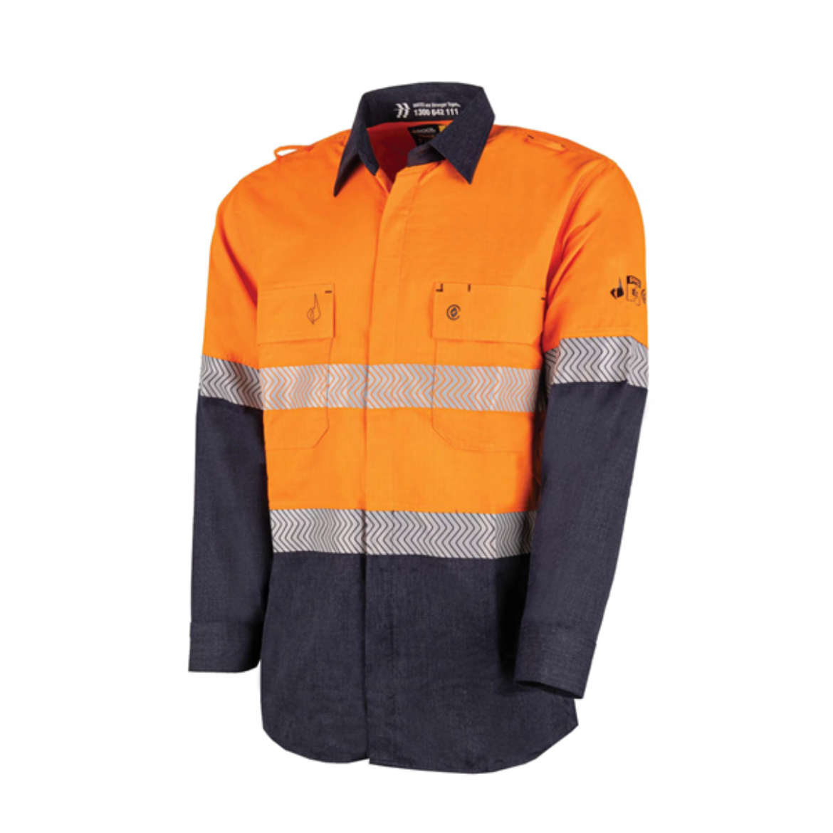 Picture of BOOL Ultra-lightweight PPE2 Two Tone FR Shirt with Segmented FR Reflective Tape