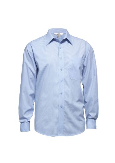 Picture of Biz Collection Micro Check Mens L/S Shirt 50% Polyester 50% Cotton