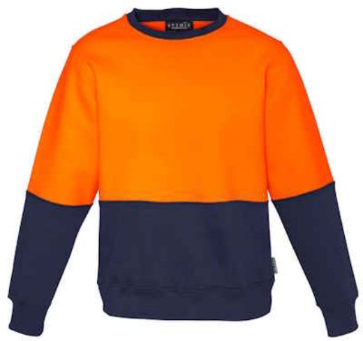 Picture of Syzmik Unisex Hi Vis Crew Sweatshirt