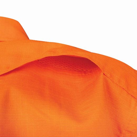 Picture of TRu Workwear Ripstop Vented L/S Hi-Vis Cotton With Reflective Tape