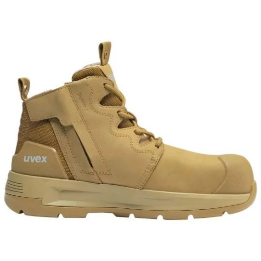 Picture of uvex 2 x-flow zip side work boot tan (wheat) Standard Width