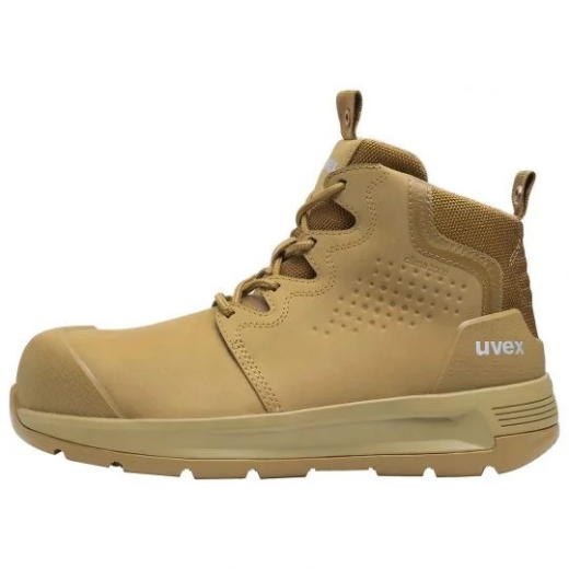 Picture of uvex 2 x-flow zip side work boot tan (wheat) Extra Width