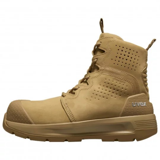 Picture of uvex 3 x-flow p zip penetration resistant tan work boots (wheat) - Extra Width