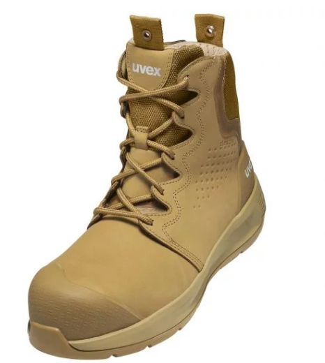 Picture of uvex 3 x-flow zip side work boot tan (wheat) Extra Width