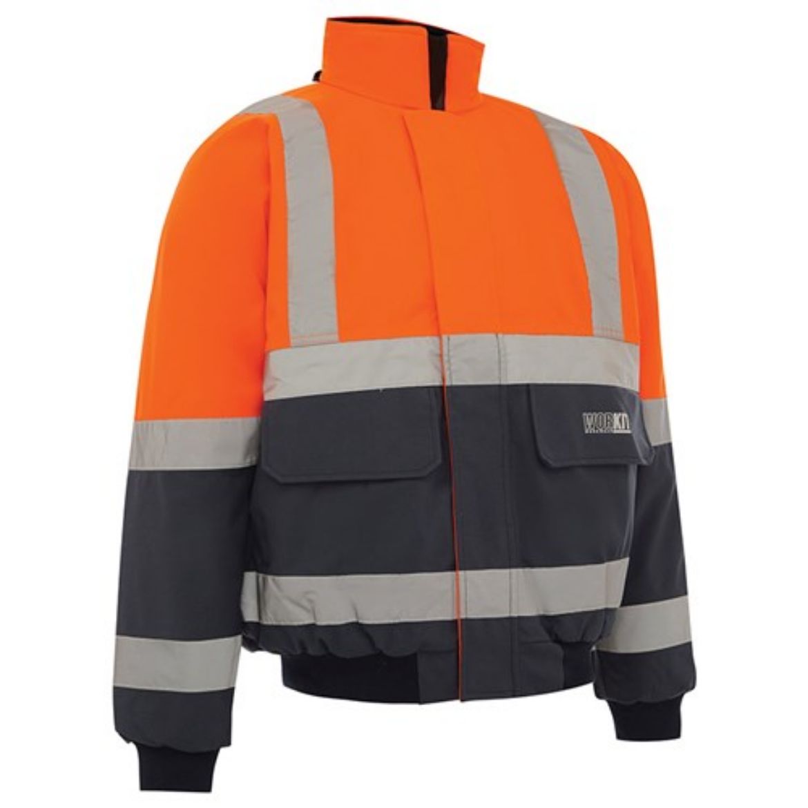 Picture of HI-VIS 2 TONE WET WEATHER BOMBER TAPED JACKET