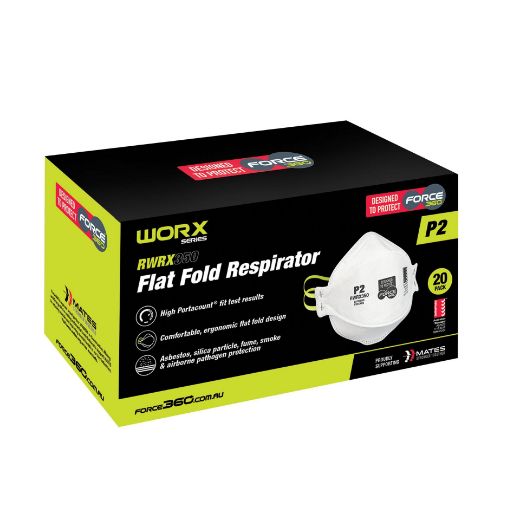 Picture of P2 Flat Fold Valved Respirator- Box of 20