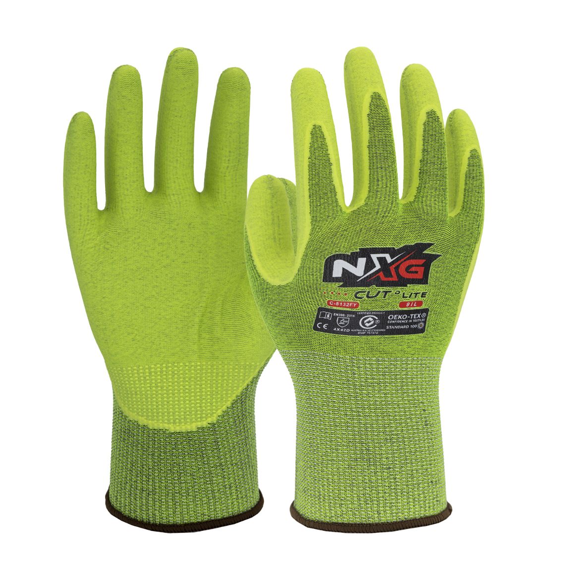 Picture of NXG Cut D Lite Hi Vis Yellow