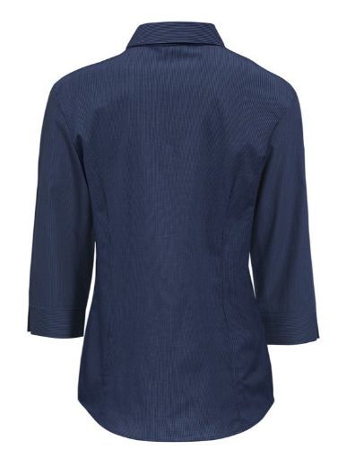 Picture of Biz Collection Ladies Micro Check 3/4 Sleeve Shirt