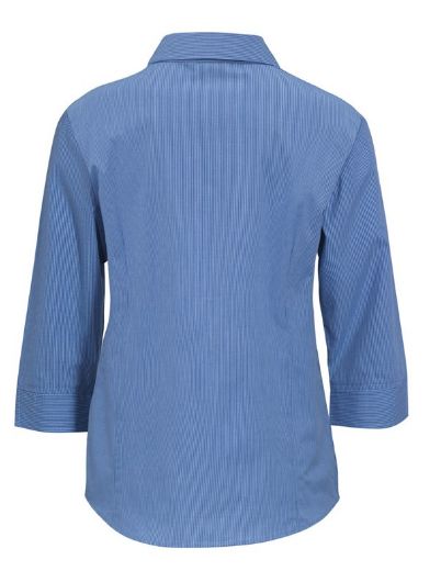 Picture of Biz Collection Ladies Micro Check 3/4 Sleeve Shirt