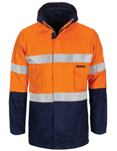 Picture of DNC HiVis "4 IN 1" Cotton Drill Jacket with Generic R/Tape