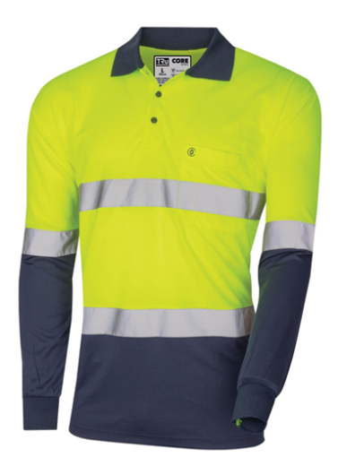 Picture of Micromesh L/S Hi-Vis Taped Polo Shirt
