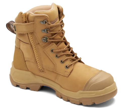 Picture of RotoFlex Wheat Nubuck water-resistant 150mm zip sided safety boot