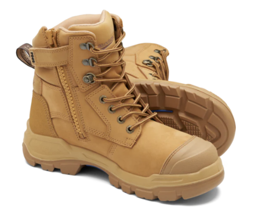 Picture of RotoFlex Wheat Nubuck water-resistant 150mm zip sided safety boot