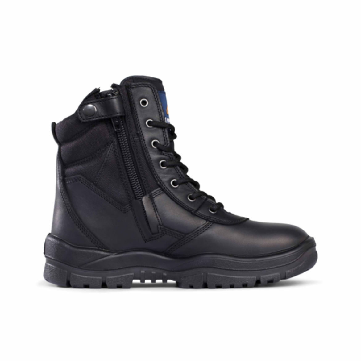 Picture of Black High Leg ZipSider Boot - TPU/PU