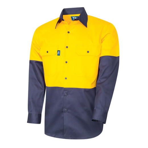 Picture of Tru Workwear Regular Weight L/S Cotton Hi-Vis Shirt