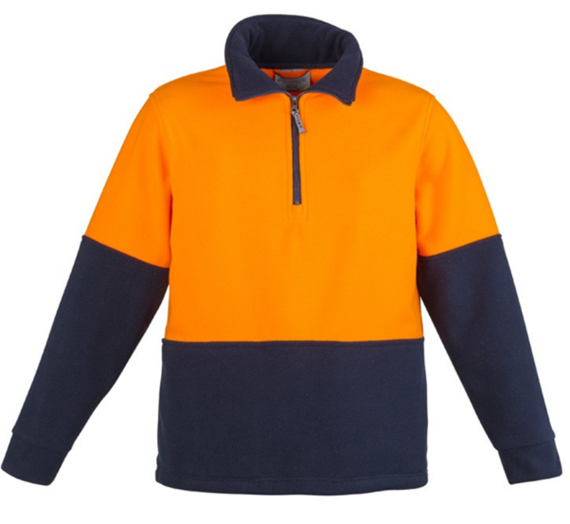 Picture of Unisex Hi Vis Half Zip Fleece Jumper
