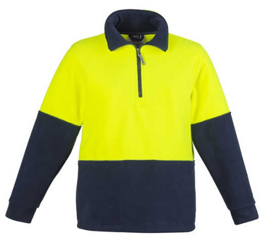 Picture of Unisex Hi Vis Half Zip Fleece Jumper