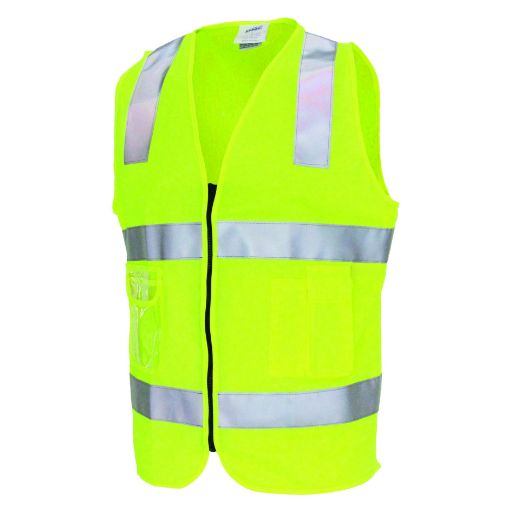 Picture of Day/Night Zip Safety Vest with Clear ID Pocket