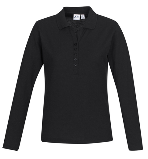 Picture of Womens Crew Long Sleeve Polo