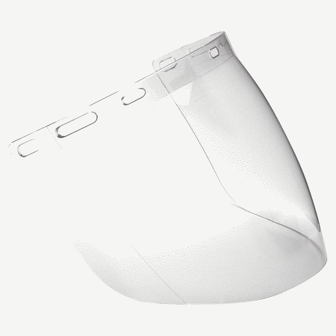 Picture of ECONOMY CLEAR POLYCARBONATE VISOR TO SUIT BG/HHBGE